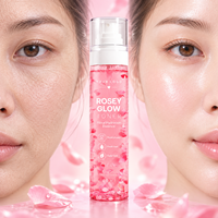 Tonique Visage à l'Eau de Rose Hydratant Éclatant pour Peaux Ternes, Sèches et Sensibles – Format Voyage Quotidien – OEM Brume d'Aloe Vera en Flacon Vaporisateur – Tonique Cutané
