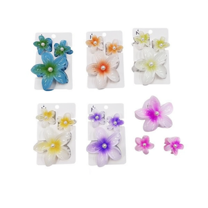 Set di fermagli per capelli Tn Pearl Egg Flower per donne e ragazze, in resina, stile dolce, per uso casual - Product Image 3