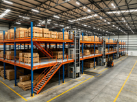 HONGXIN Étagère de mezzanine en acier robuste sans boulons, en acier laminé à froid, avec revêtement en poudre, réglable, protection contre la corrosion, personnalisable
