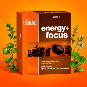 Suplemen makanan kopi instan bubuk kopi hitam Protein instan minuman suplemen Herbal kafein - Product Image 1