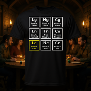 T-shirt de jeu de rôle Lawful Evil - Marchandise officielle Alligned Merchandise - Product Image 3