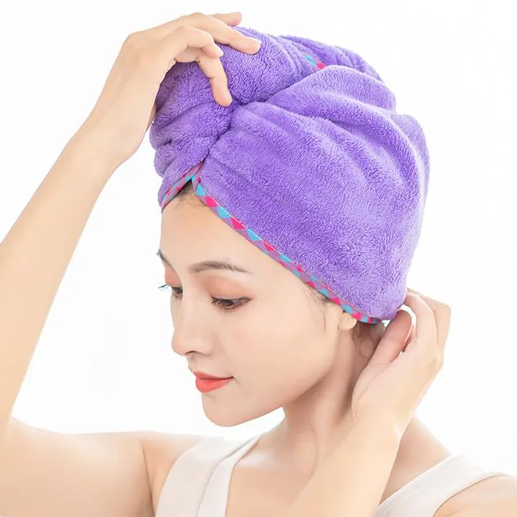 Wholesale Microfiber Shower Spa Head Wrap Quick Dry Hair Towel Wrap