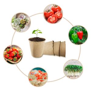 Plateau de transplantation en fibre végétale biodégradable en gros, <span class=keywords><strong>pots</strong></span> en papier pulpeux <span class=keywords><strong>pour</strong></span> fleurs et plantes, <span class=keywords><strong>pots</strong></span> en <span class=keywords><strong>tourbe</strong></span> <span class=keywords><strong>pour</strong></span> <span class=keywords><strong>semis</strong></span>, options écologiques - Product Image 4