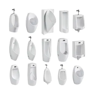 Funil urinoir para banheiro, novo design de cerâmica branco pisos wc banheiro montado urinoir para vaso sanitário
