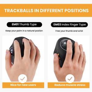 <span class=keywords><strong>Souris</strong></span> Trackball Sans Fil Bluetooth JOMAA Rechargeable, Ergonomique, Rétroéclairée RVB, Compatible Windows, Mac, iPad - Product Image 6