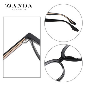 Danda – lunettes de vue œil de chat pour femmes, monture complète, anti-lumière bleue, matériau TR léger BC905 - Product Image 4