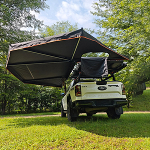 <span class=keywords><strong>Auvent</strong></span> latéral rétractable pour voiture, version étendue à 270 degrés, ouverture rapide, toit ouvrant, abri imperméable UV50+, support de toit - Product Image 2