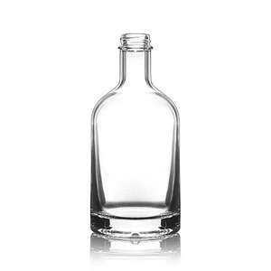 Botella de whisky con tapa de tornillo, botella de vidrio de pedernal de 375ml y 12,7 oz - Product Image 1