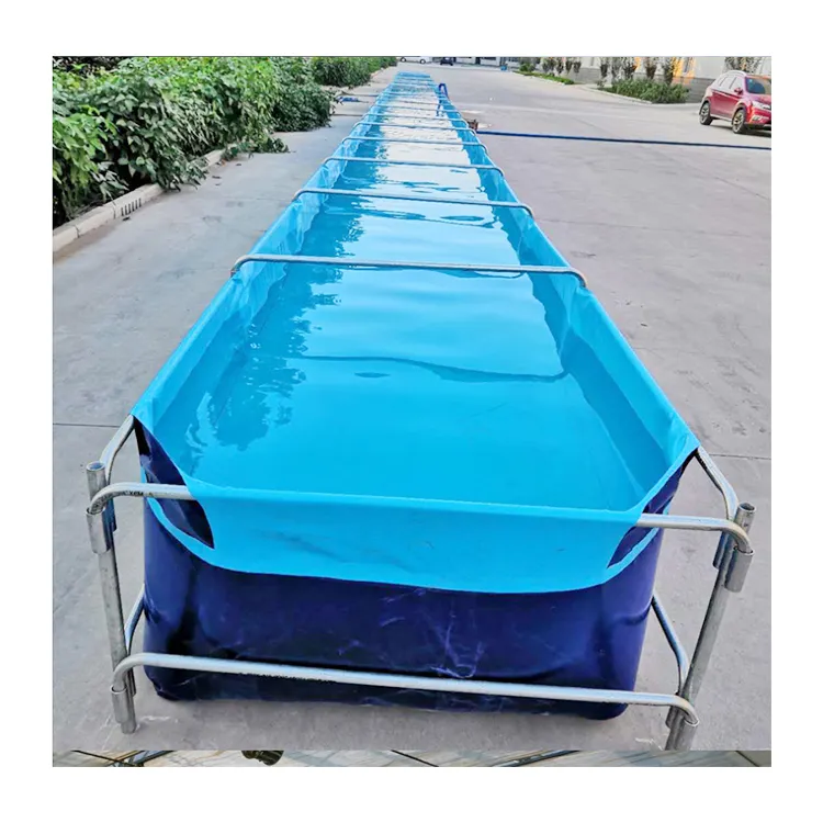 Struttura in metallo piscina fuori terra blu pvc piscina fodere