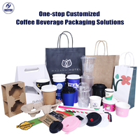 Gobelet en papier à café jetable imprimé personnalisé couvercles en papier boissons chaudes et froides 8oz 16oz 18oz gobelet en papier à double paroi de haute qualité pour café