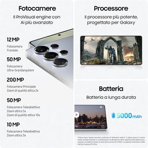 สำหรับสมาร์ทโฟน S25 Ultra Ai รับประกัน 3 ปี หน้าจอ 6.9 นิ้ว QHD+ 120Hz Dynamic AMOLED 2x ความละเอียดสูง แรม 12GB ความจุ 1TB แบตเตอรี่ 5000mAh ภาษาอังกฤษ S - Product Image 5