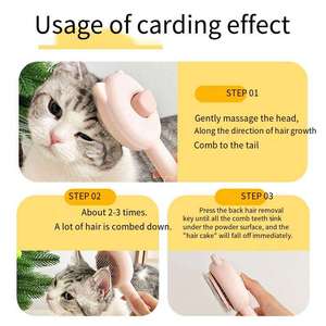 Peigne spécial en plastique pour chat, brosse anti-nœuds pour animaux de compagnie, brosse anti-poils pour chat, artefact anti-poils pour chiens pour la prévention - Product Image 5