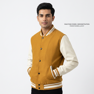 Veste universitaire de baseball rouge et noire la plus vendue, unisexe, avec manches en cuir personnalisées, en tissu de laine, à capuche et patchwork sur le devant - Product Image 1
