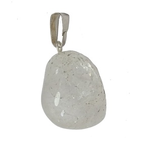 จี้หินคริสตัลควอทซ์สีใสพร้อมสร้อยคออาเกตเครื่องประดับหินอัญมณีบำบัดแบบเรกิเครื่องประดับขายส่ง - Product Image 1