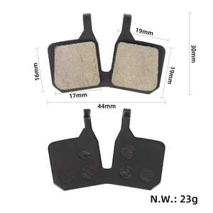Plaquettes de frein semi-métalliques rectangulaires en résine pour vélos de route hydrauliques Magura <span class=keywords><strong>MT5e</strong></span> MT7, modèle E1116 - Product Image 3
