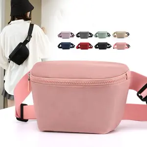 2023 Waterproof Nylon Fashion Ladies sports running Belt Bag Custom Girls Mini Fanny Pack Wait Bags Sling Bag