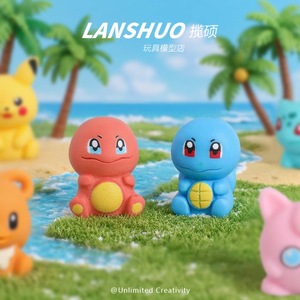 Figurines en résine 3D Lanshuo Pokmon Mini, porte-clés de dessins animés, ensemble de modèles de jouets DIY pour enfants et collectionneurs - Product Image 2