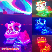 Danse du Lion chinois LED lion du sud chine Foshan costume de dessin animé accessoire de Performance danses du Dragon et du lion