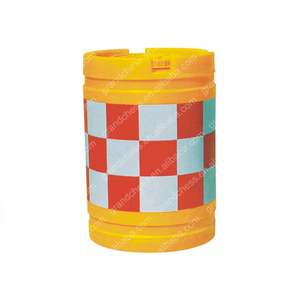 Highway Water Filled Plastic Barricades Traffic Construction Barrel Road Safety Barrel
