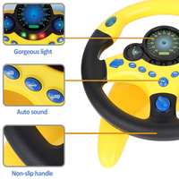 Volante de conducción simulado para niños, juguete multifunción, música, juego de carreras educativo