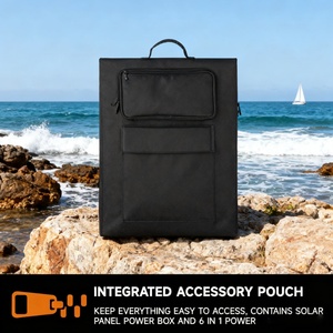 Alecter <b>Solar</b> Reliable Portable Foldable Black <b>Solar</b> <b>Panels</b> 100W TUV Certified High Efficiency (23.5%) Dual <b>USB</b> Outputs Outdoor - Product Image 5