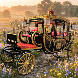 Voiturette royale noire, transport spécial, voitures neuves, voitures anciennes, véhicules royaux, prix d'usine, voiturette électrique à vendre - Product Image 1