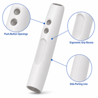 Boîtier de brosse à dents électrique avec ouvertures pour interrupteur, moulage par injection personnalisé en PC+ABS pour soins personnels