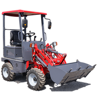Caricatore elettrico frontale che incornicia piccolo compatto 4WD MR906E 500kg Mini pale ruote batteria elettrico piccolo Mini caricatore per ruote
