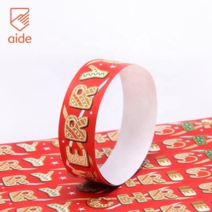 במלאי קישוט פופולרי במלאי קישוט פופולרי לחג המולד טיהוק <span class=keywords><strong>wristbands</strong></span> נייר מסיבה לאירוע - Product Image 4