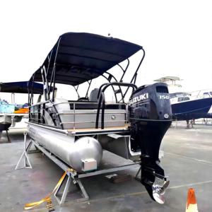 Luxuriant personnalisé grand <span class=keywords><strong>bateau</strong></span> ponton de fête de 7.6 mètres pour 15 personnes Yacht <span class=keywords><strong>bateau</strong></span> avec moteur console à vendre - Product Image 3