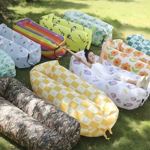 โซฟาเป่าลมพีวีซีแบบพกพาอเนกประสงค์สำหรับปิกนิกกลางแจ้ง แคมป์ปิ้ง นอนเล่น ดูอินเทอร์เน็ต รุ่นยอดนิยม  เตียงลมคู่  เก้าอี้เป่าลมพร้อมลำโพง - Product Image 1