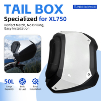 Top Case Moto Luggage Box - Boîte à bagages robuste et résistante avec serrure, étanche, pour moto Honda Transalp XL750