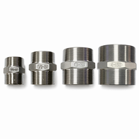 Raccord hexagonal égal en acier inoxydable 304 usiné CNC BSPP BSPT 1/2 à 4 pouces DN15-DN100 haute pression 3000 CL pour tuyauterie lisse