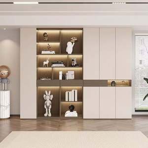 Modern Furniture <b>Wooden</b> Office <b>Bookcase</b> With Glass Doors - Product Image 5