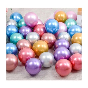 12 Inch Sáng Bóng Hạnh Phúc Sinh Nhật Đảng Trang Trí 12 Inch Ballon Heli Cao Su Màu Đỏ Màu Hồng Tím Vàng Và Bạc Kim Loại Bóng - Product Image 4