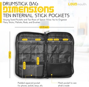 Free sample Free Sample Best-selling 14-inch Snare Drum <b>Bag</b> <b>Drumstick</b> <b>Bag</b> with Tongue Pedal <b>for</b> Wholesale Sale - Product Image 5