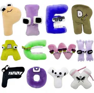 Funny ABCD Alphabet Lore Plush for Kid Plush 26 Alphabet Letter Cartoon Educational Plushies Toy For Christmas Halloween Gift