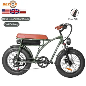 Drop shipping consegna in 2 giorni 1000w 20 pollici potente motore brushless in lega di alluminio elettrico mountain e bike vintage pedelec