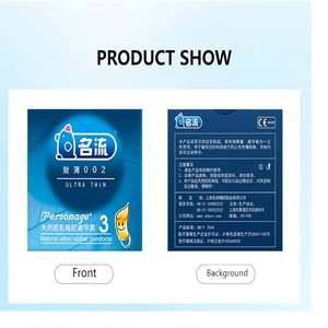 003 Ultra Dünne Latex-Kondome mit CE Geruchlos Wasserbasiertes Gleitmittel Hinzugefügt Leicht zu Reinigen Individualisierung und Großhandel Verfügbar - Product Image 2