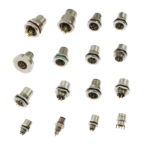 M12 IP67 Không Thấm Nước Abdcoded Pcb Bảng Điều Chỉnh Gắn Kết Nam Nữ Dây Nối 2A Thông Tư Hàn 3P 6P 8P Cho Năng Lượng Mặt Trời Hệ Thống Điện 2 3 4 - Product Image 1