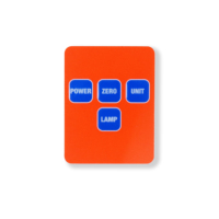 Panneau de film de clavier graphique superposé PET/PC d'impression numérique pour application de télécommande