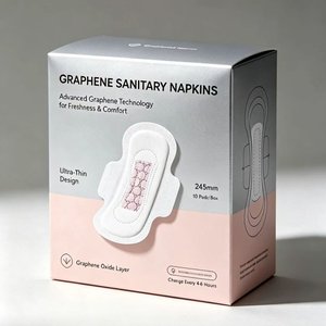 <span class=keywords><strong>Toallas</strong></span> Sanitarias Desechables Hipoalergénicas Personalizadas al por Mayor, con Núcleo de Grafeno de 245 mm, para la Higiene Diaria Femenina - Product Image 2