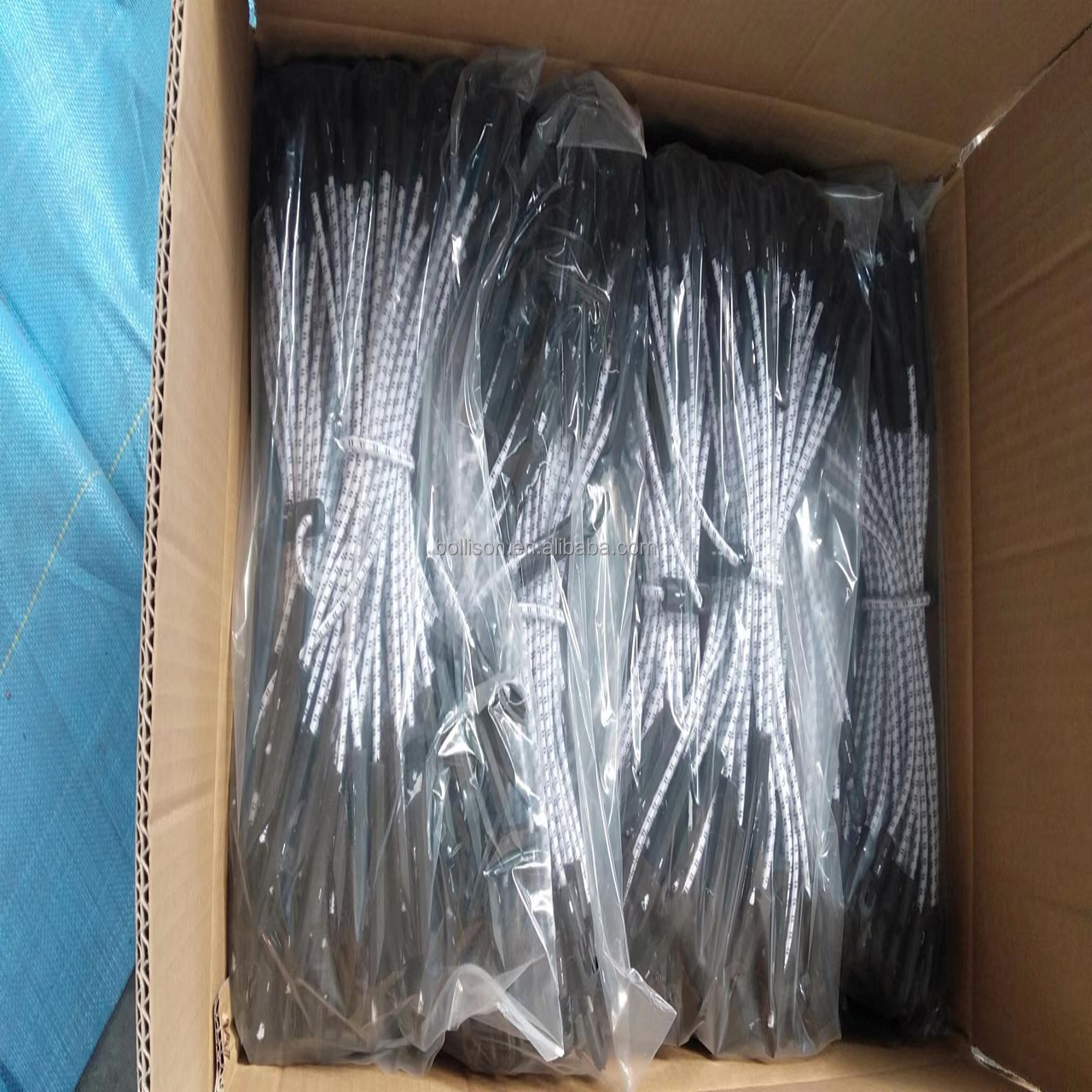 Lot De 30 élastiques De Tension (sangles) Bleus - Longueur 30 Cm (extensible à 40 Cm) - Pour Bâches, Filets, échafaudages