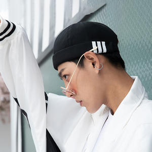 DDA677 Retro <span class=keywords><strong>Street</strong></span> <span class=keywords><strong>Dance</strong></span> Hip Hop หมวก Beanies Skullcap ฤดูร้อน Melon เจ้าของบ้าน Brimless หมวก Unisex ผ้าฝ้าย Docker Sailor หมวก - Product Image 2