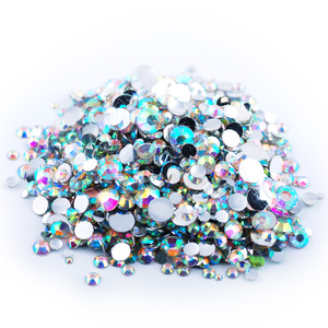 Transparente 6mm acrílico diamante resina agua 10000 Uds Flatback decoración de <span class=keywords><strong>uñas</strong></span> accesorios móviles ropa zapatos bolsas otros artículos - Product Image 1