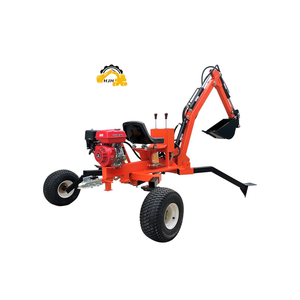 Hot Sale Mini Spider Excavator with 2 Wheels Can Tow and Dig Backhoe EPA <b>Gasoline</b> Engine - Product Image 2