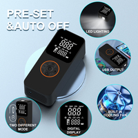 Digital Dual Display ABS Cordless & Corded Tire Inflator Pump 150psi Car Air Compressor With Power Bank Function Motorcycle Cars