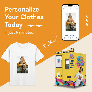 2026 New Trend DIY Clothing Self-Service Printer Vending Machine Accommodates Short-sleeved Shirts or Sweatshirts for Sale Vendi - Product Image 4