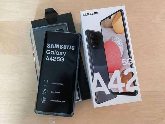 Original Android Wholesale EU US Version for Amsung A42 5G Smartphone 64GB 128GB Dual SIM Unlocked Mobile Phone