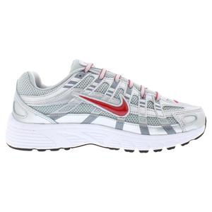 Scarpe Casual Comode con Lacci per Ragazzi P-6000 GS, Colore Argento Metallizzato e Rosso Solido, Ideali per Camminare - Product Image 2